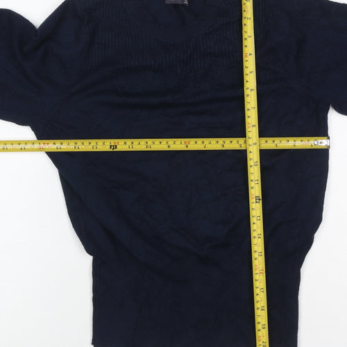 Marks and Spencer Women’s Navy Blue Size 10 Crew Neck Knit Jumper