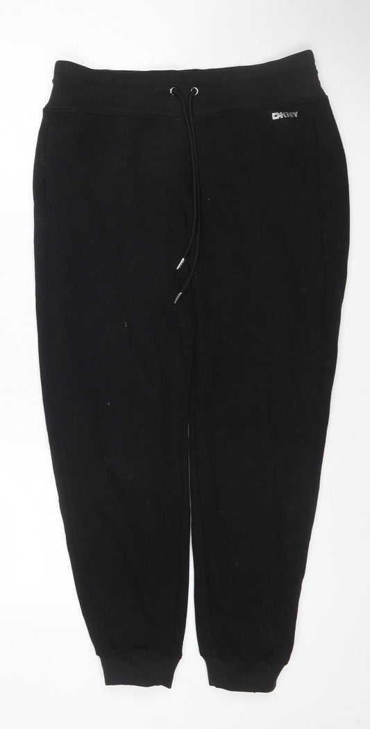 DKNY Sport Women’s Black UK 12 Jogger Sweatpants Drawstring