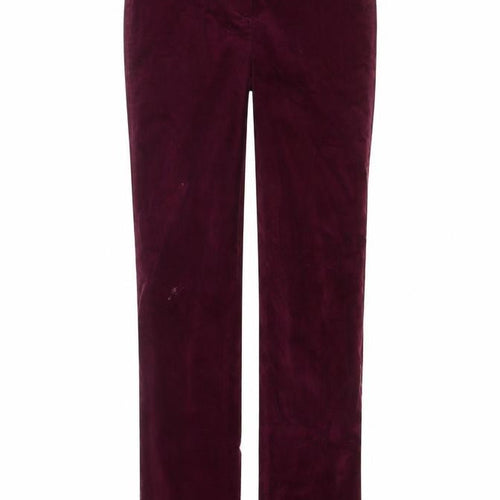 Robell Women Purple Size 8 Marie Stretch Straight Trousers