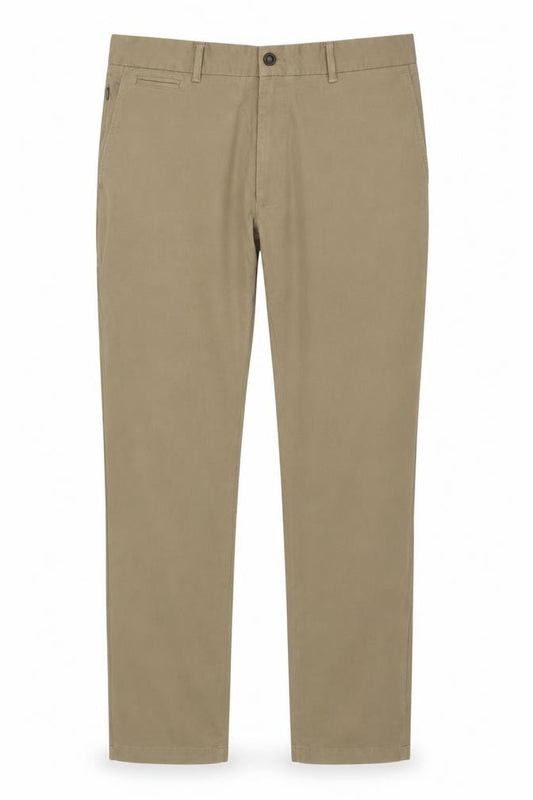 Marks & Spencer Men Beige 38W 29L Slim Ultimate Chino Trousers
