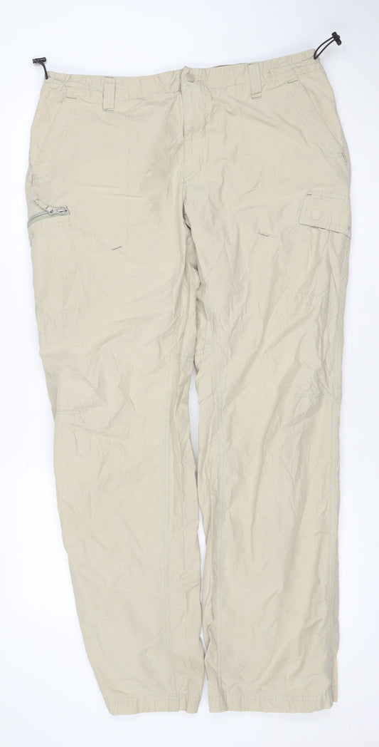 Columbia Men’s Beige 38 Cargo Trousers 34in Leg Convertible