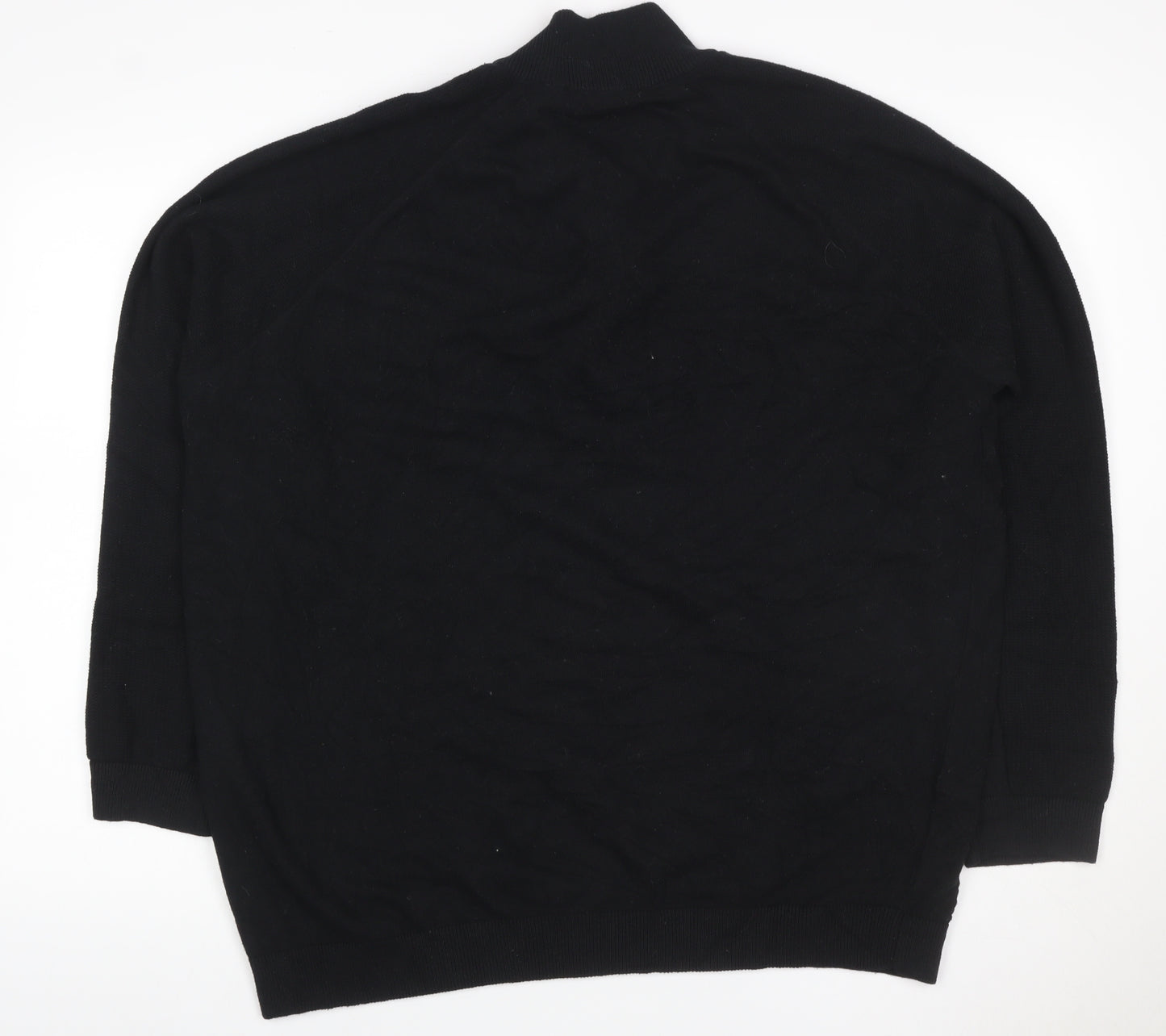 Kensington Eastside Men’s Black XXL 1/4 Zip Waffle Knit Jumper