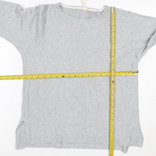 White Stuff Women’s Grey Size 10 Cotton Knit Round Neck Jumper