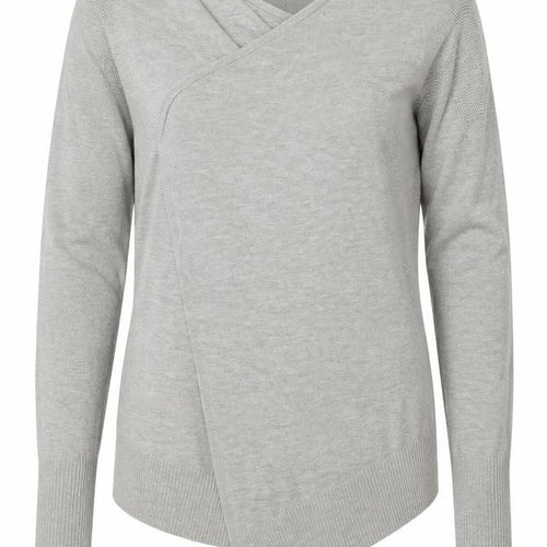 Monsoon Women’s Grey Size 10 Open Wrap Knit Cardigan Long Sleeve