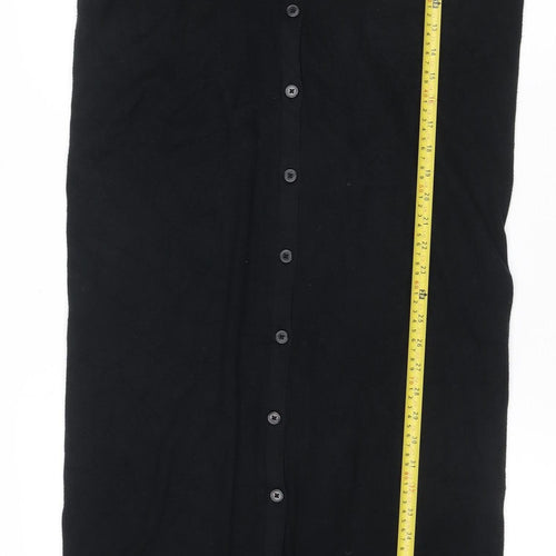 Marks and Spencer Women Black UK 16 Long Sleeve Shirt Dress