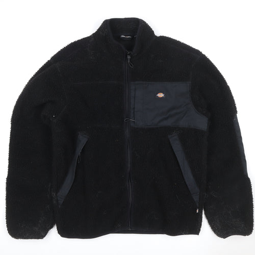 Dickies Men’s Black XL Sherpa Fleece Full Zip Workwear Jacket