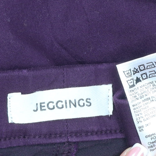 Marks and Spencer Women's Purple UK 14 Regular Jegging Jeans Stretch