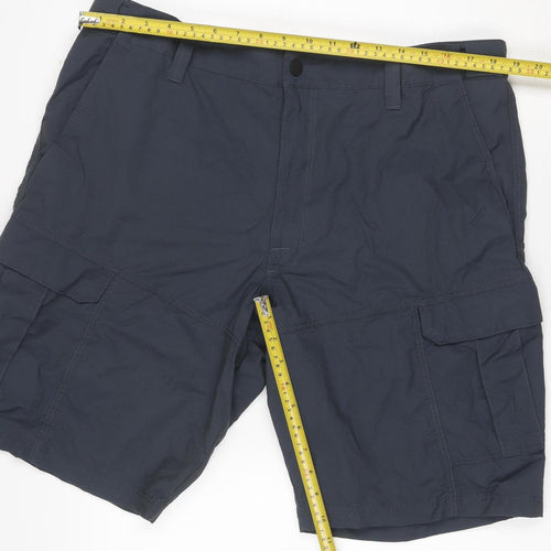 Marks & Spencer Men’s Blue 38 Cargo Shorts Cotton Polyamide Pockets