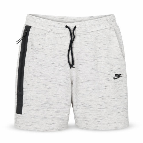 Nike Women’s Grey Marl Sweat Shorts Size L Drawstring Zip Pocket