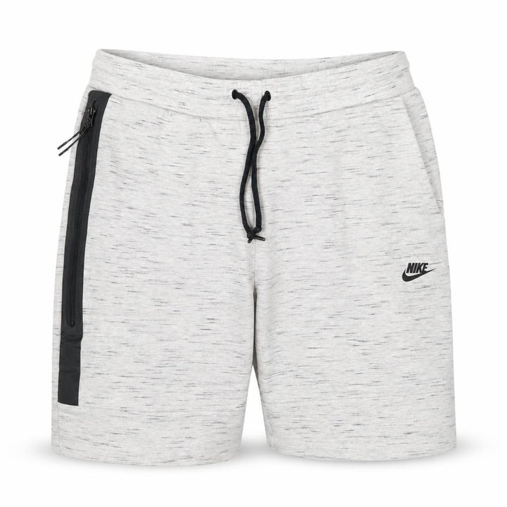 Nike Women’s Grey Marl Sweat Shorts Size L Drawstring Zip Pocket