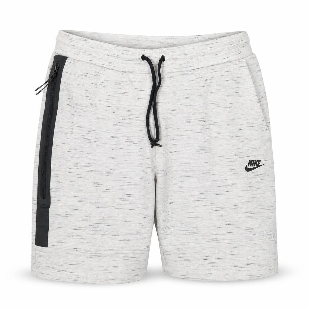 Nike Women’s Grey Marl Sweat Shorts Size L Drawstring Zip Pocket