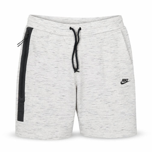 Nike Women’s Grey Marl Sweat Shorts Size L Drawstring Zip Pocket