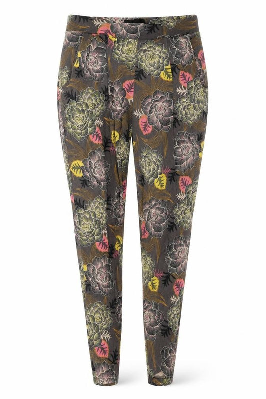 Next Women’s Grey Floral Leggings UK 10 Stretch Jersey
