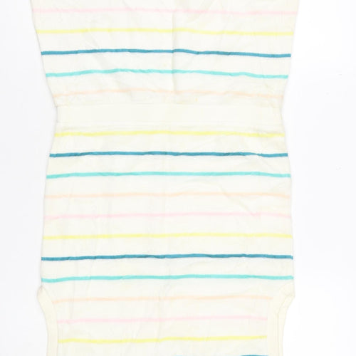 Fred Perry Women Multicoloured UK 8 Striped V-Neck Jumper Dress