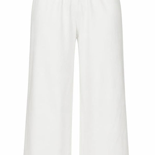 Cotton Traders Women White M Jogger Sweatpants Drawstring Pocket