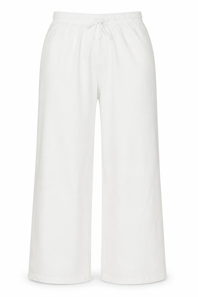 Cotton Traders Women White M Jogger Sweatpants Drawstring Pocket