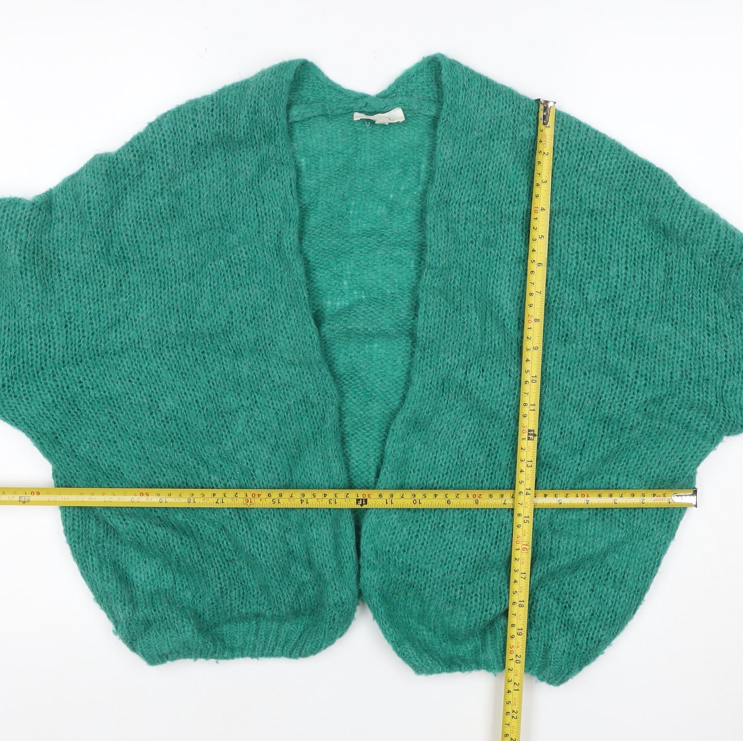 Grace & Mila Women Green S/M Open Knit Cardigan Long Sleeve