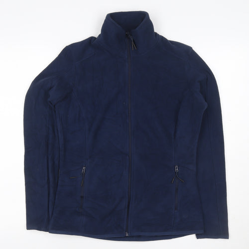 Goodmove Women's Blue UK 10 Basic Full Zip Fleece Jacket