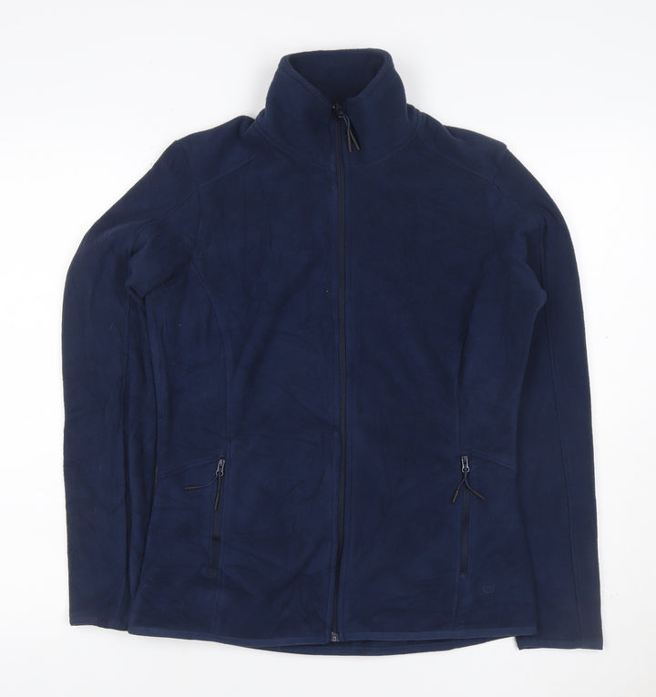 Goodmove Women's Blue UK 10 Basic Full Zip Fleece Jacket