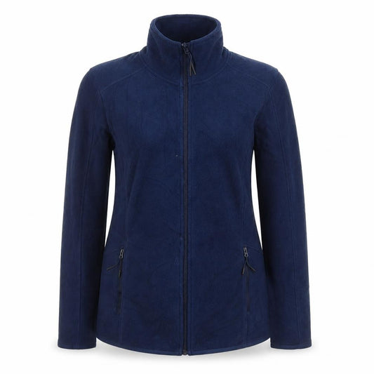 Goodmove Women's Blue UK 10 Basic Full Zip Fleece Jacket