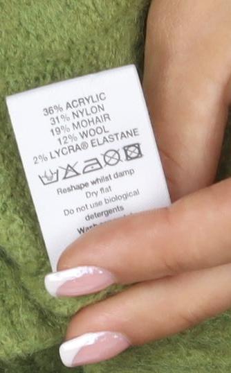 Principles Women Green M Mohair Blend Cowl Neck Pocket Cardigan