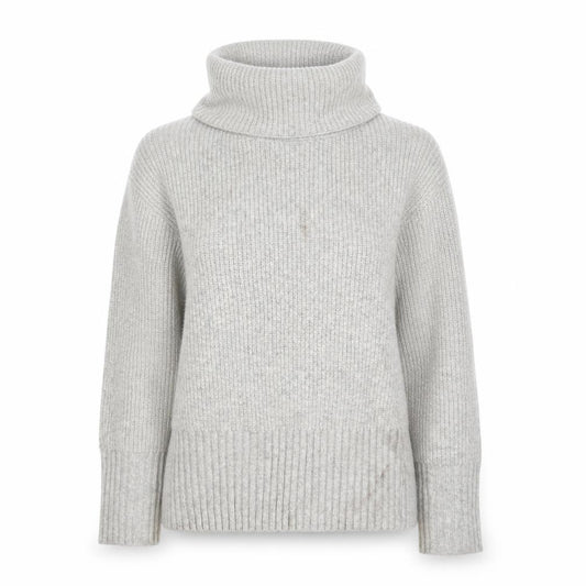 Marks & Spencer Women Grey XS Roll Neck Knit Pullover Jumper