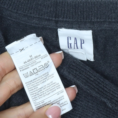 Gap Men’s Grey M Cotton Crew Neck Pullover Knit Jumper