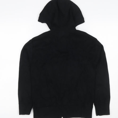 Marks and Spencer Women Black Size S Hooded Full Zip Knit Jumper