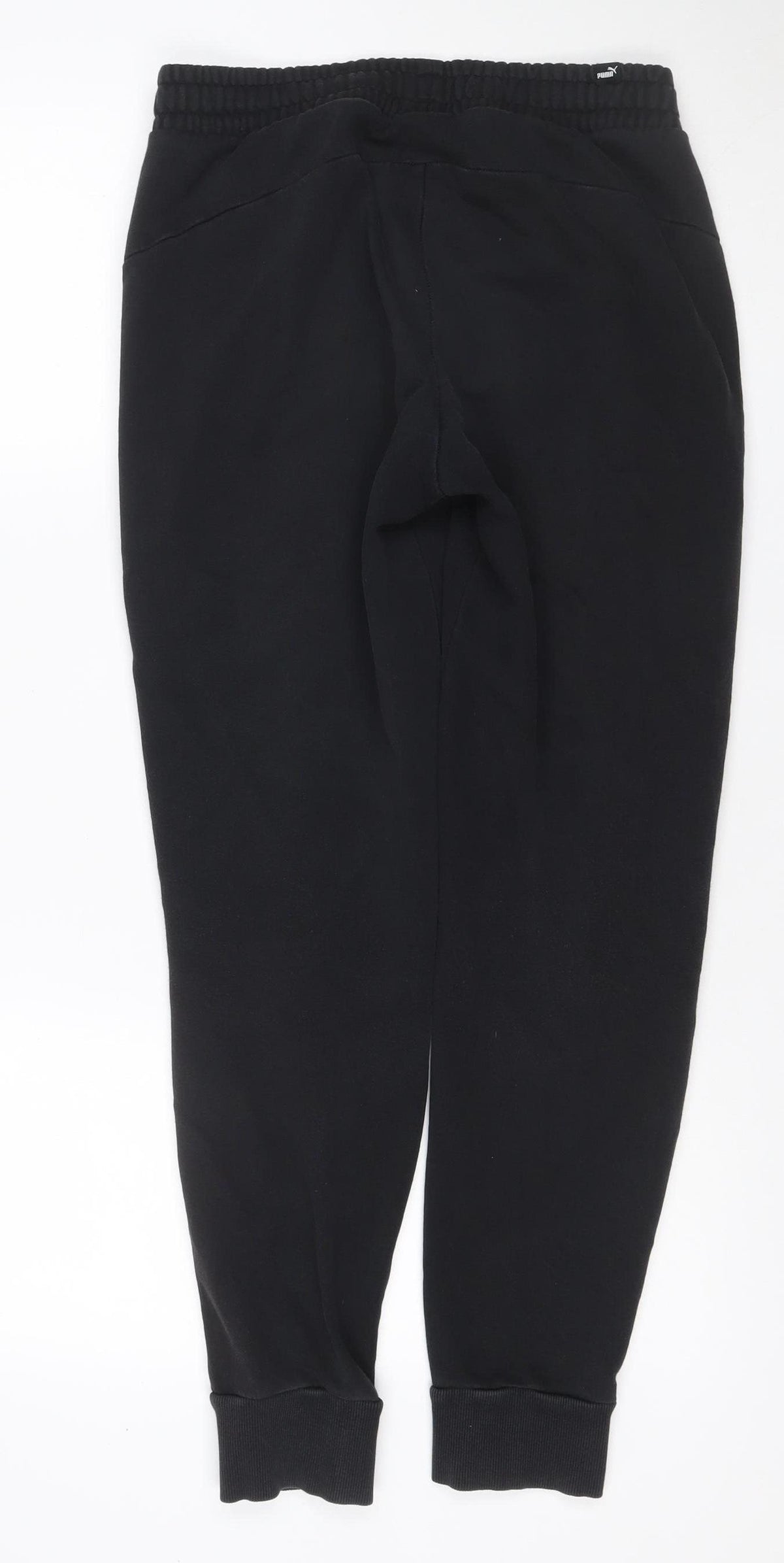 Puma Men's Black S Jogger Track Pants Elastic Waist Cuffed Sports Trousers