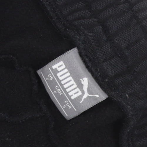 Puma Men's Black S Jogger Track Pants Elastic Waist Cuffed Sports Trousers