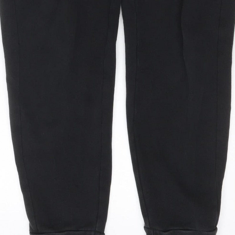Puma Men's Black S Jogger Track Pants Elastic Waist Cuffed Sports Trousers