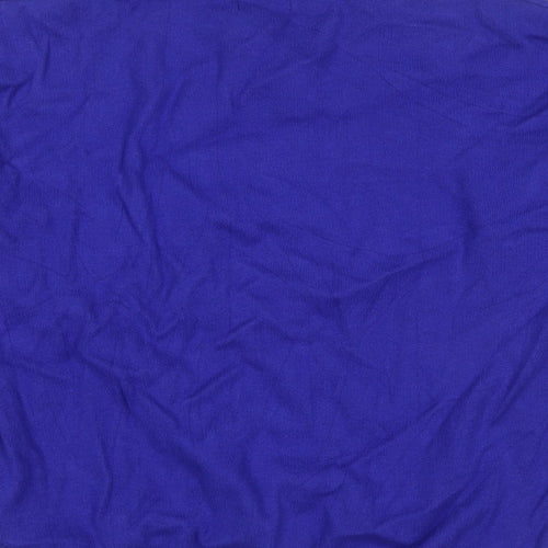 Marks and Spencer Women Blue XL Crew Neck Button Shoulder Jumper