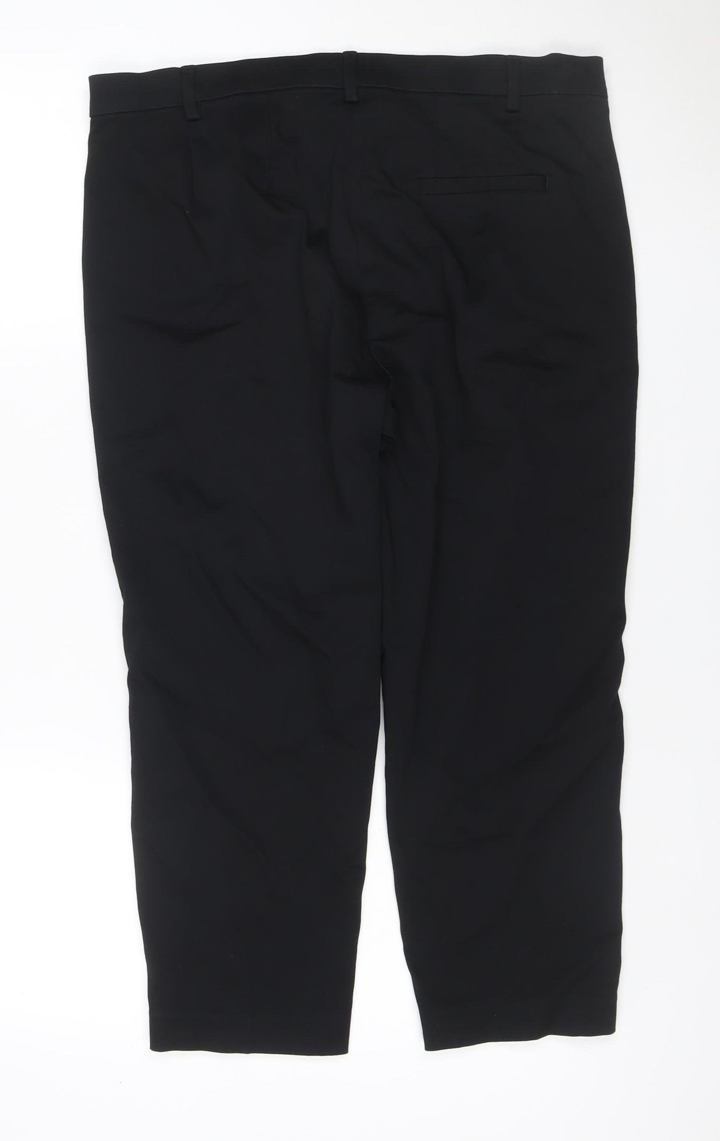M&S Women’s Black Size 16 Short The Mia Slim Tailored Trousers