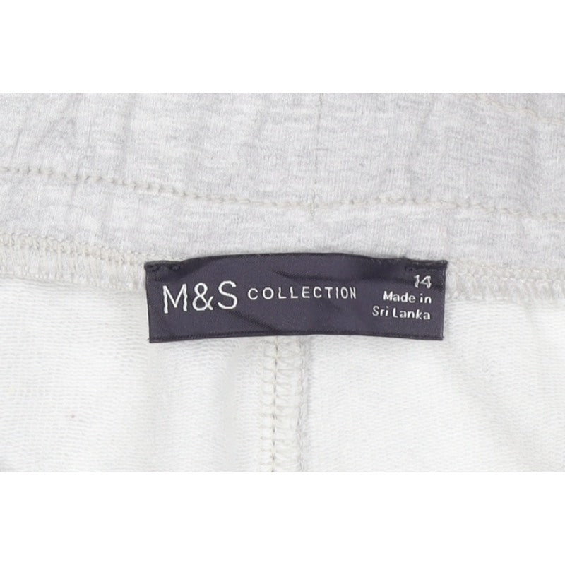 Additional view of M&S Collection Women’s Grey, size UK 14, Drawstring Jogger Trousers
