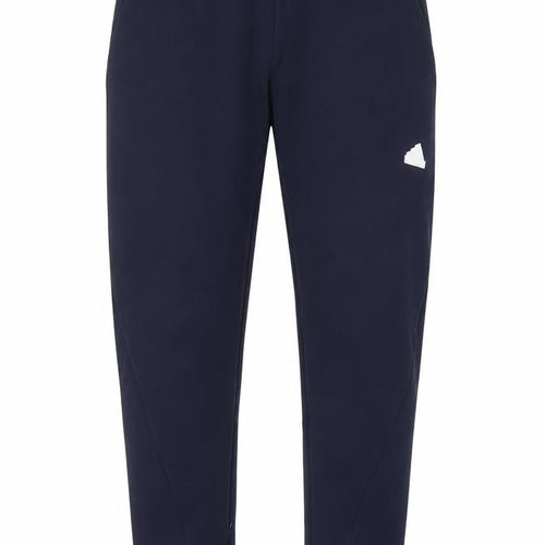 Adidas Men's Navy Blue XL Track Pants Tapered Stretch Zip Ankle Joggers