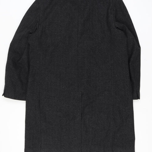 Imported Tailor Scott Thomas Men’s 42 Chest Grey Long Herringbone Overcoat