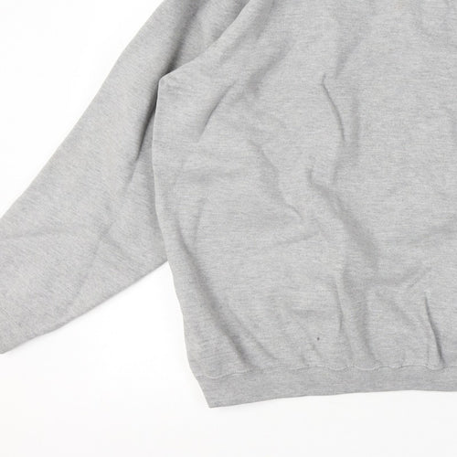 Disney World Men’s XL Grey Mickey Mouse Embroidered Crew Sweatshirt
