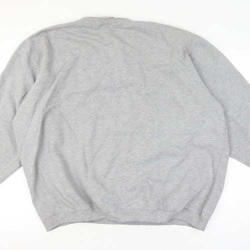 Disney World Men’s XL Grey Mickey Mouse Embroidered Crew Sweatshirt