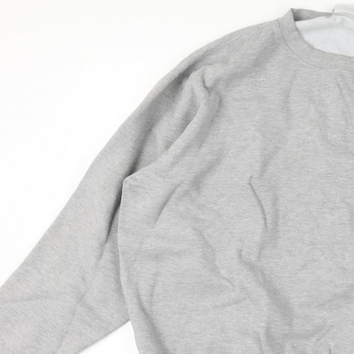 Disney World Men’s XL Grey Mickey Mouse Embroidered Crew Sweatshirt