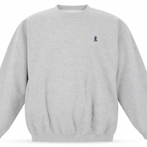 Disney World Men’s XL Grey Mickey Mouse Embroidered Crew Sweatshirt