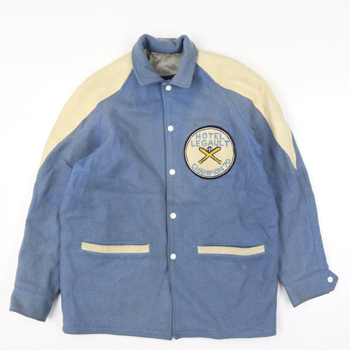 Murray Randolfh Men’s Blue Size M Wool Varsity Jacket Hotel Legault