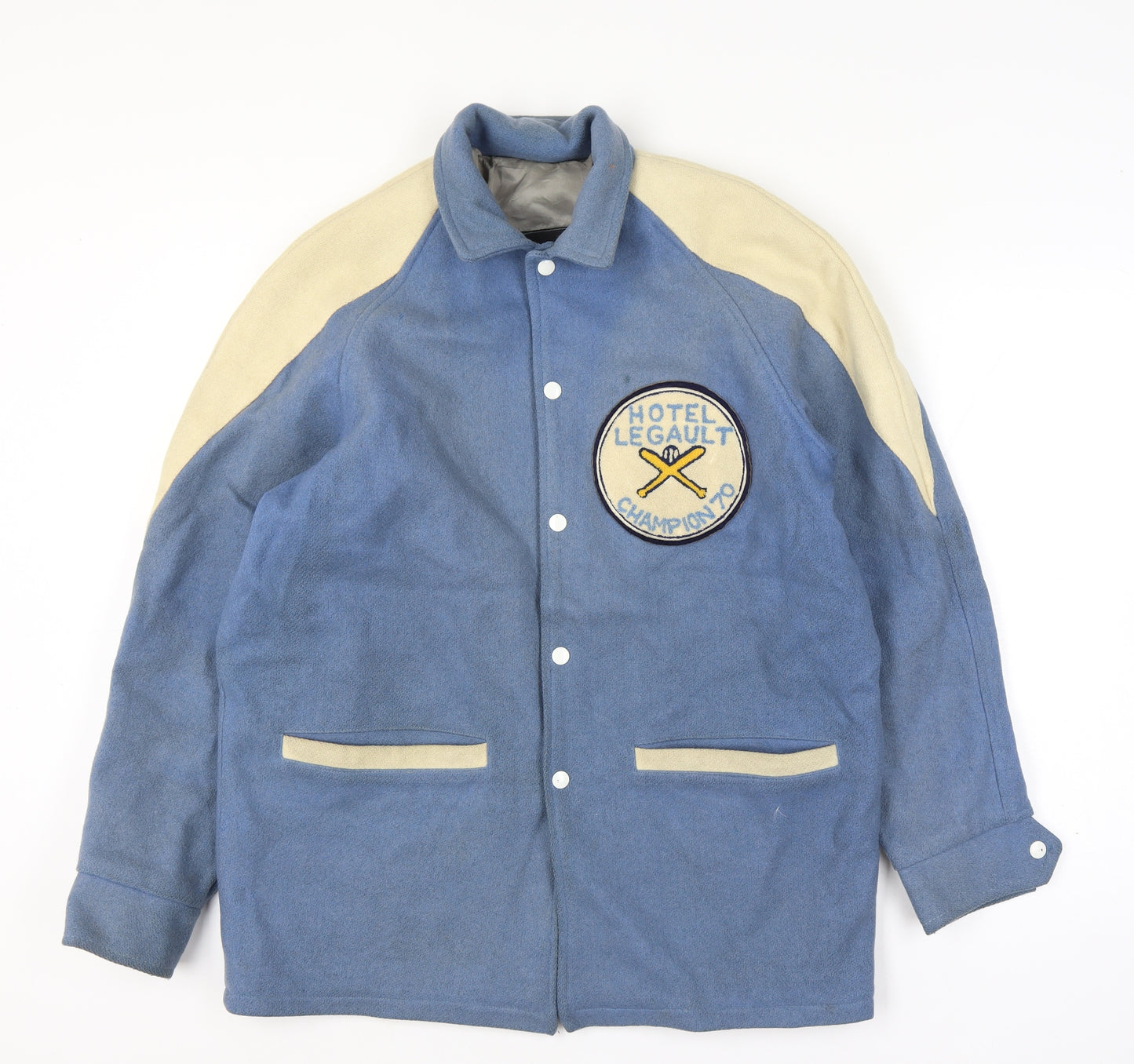 Murray Randolfh Men’s Blue Size M Wool Varsity Jacket Hotel Legault