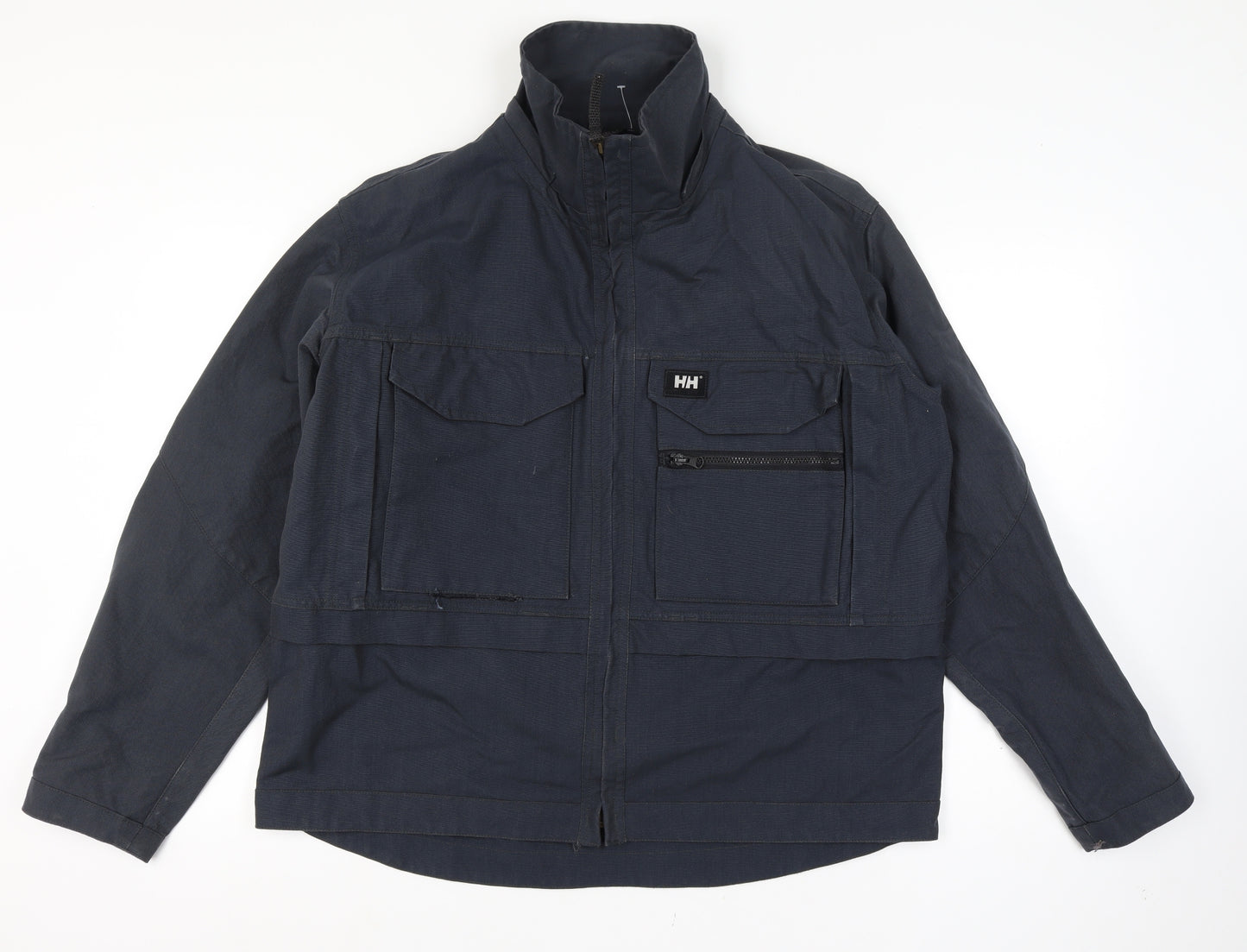 Helly Hansen Men's XL Blue Military Jacket Size Unlabelled Full Zip