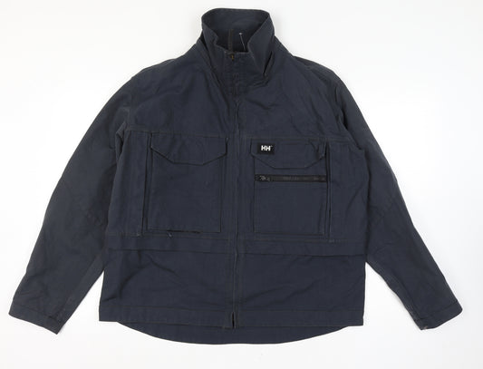 Helly Hansen Men's XL Blue Military Jacket Size Unlabelled Full Zip