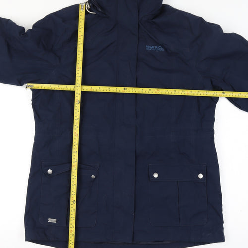 Regatta Women's Navy Blue Size 18 Hooded Waterproof Parka Coat