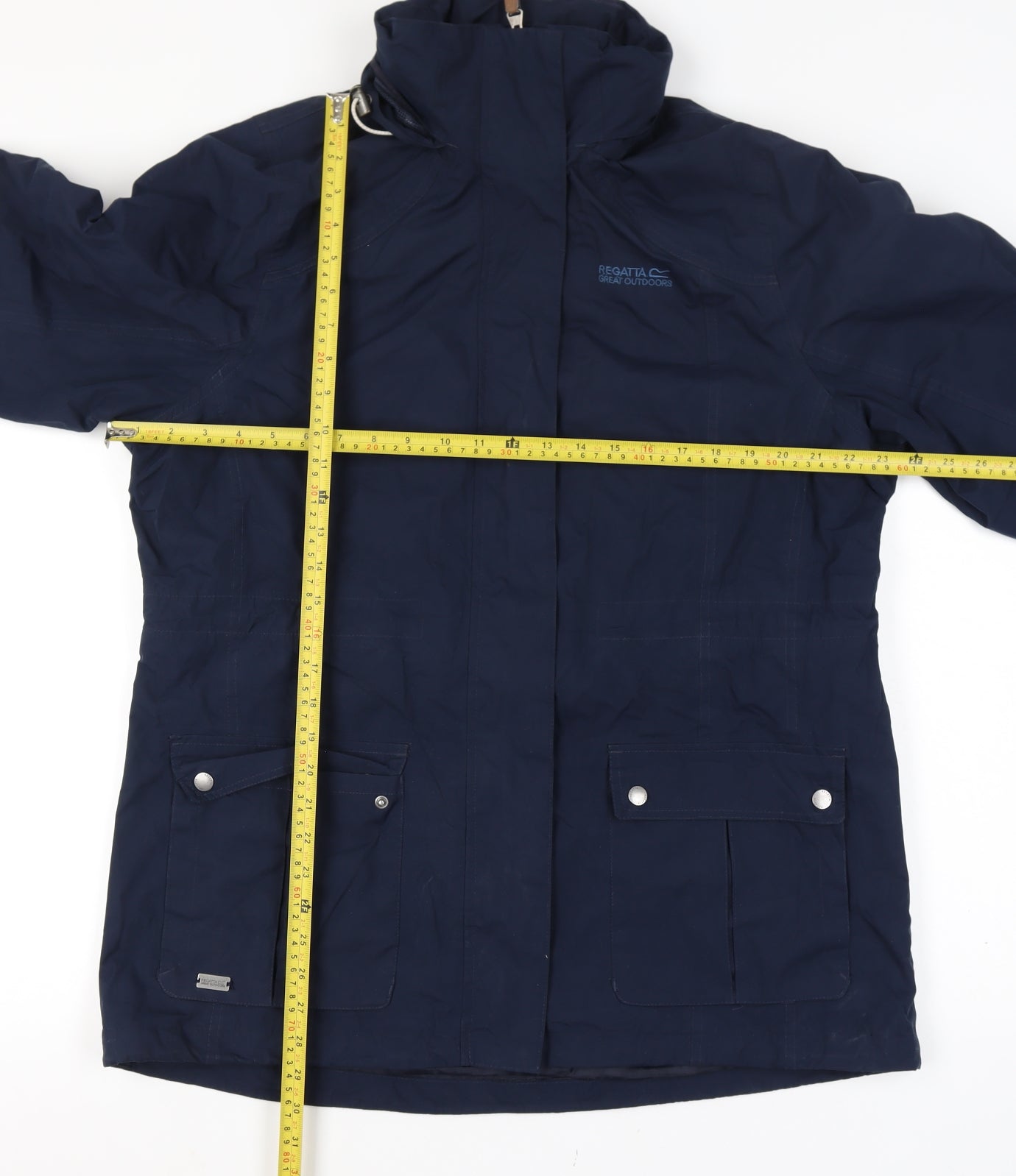 Regatta Women's Navy Blue Size 18 Hooded Waterproof Parka Coat