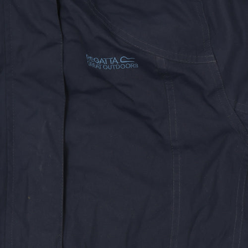Regatta Women's Navy Blue Size 18 Hooded Waterproof Parka Coat