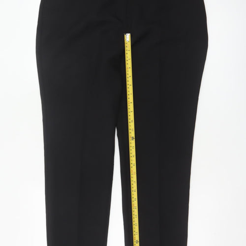 Bonmarché Women’s Black Size 14 Straight Leg Dress Trousers