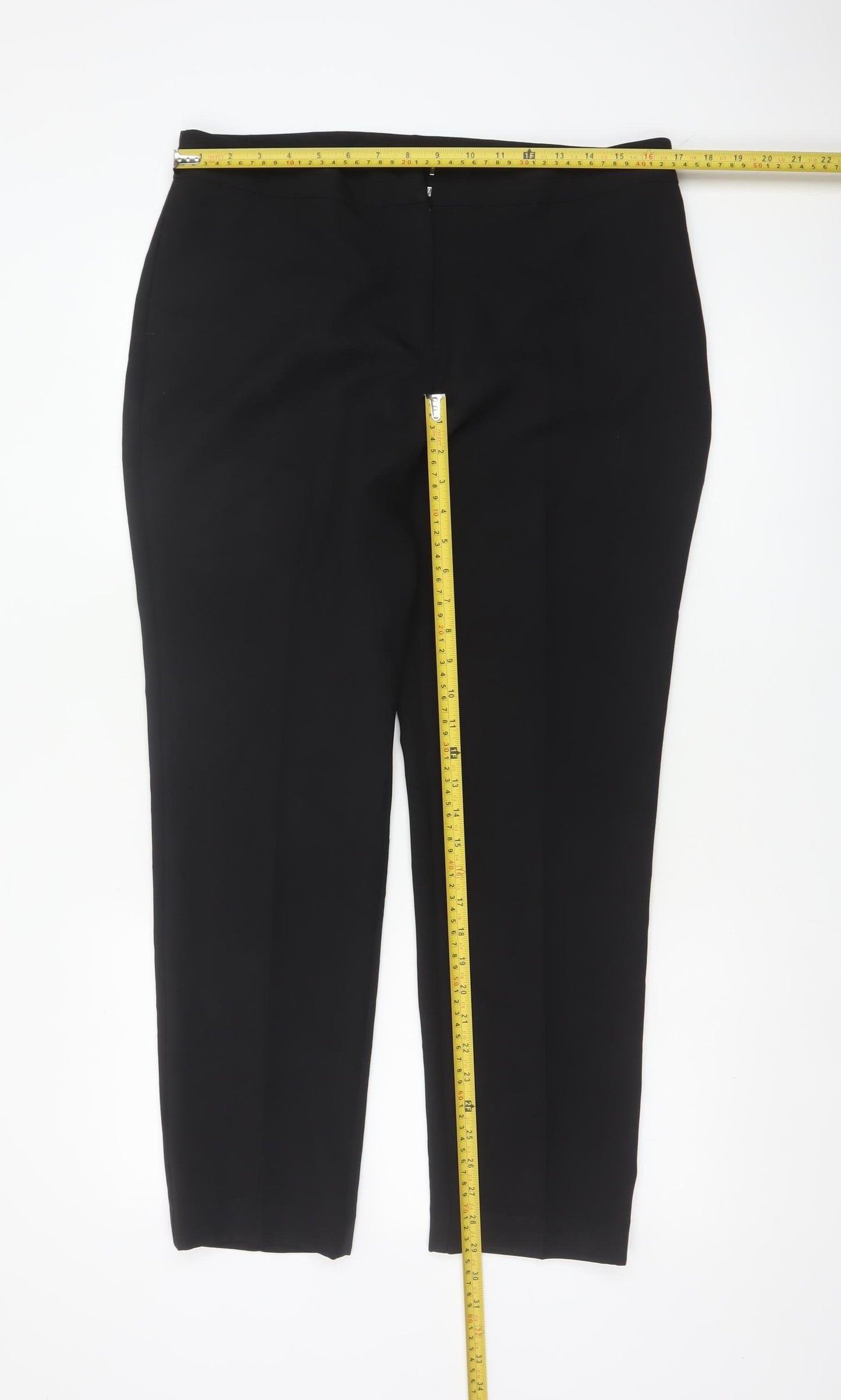 Bonmarché Women’s Black Size 14 Straight Leg Dress Trousers