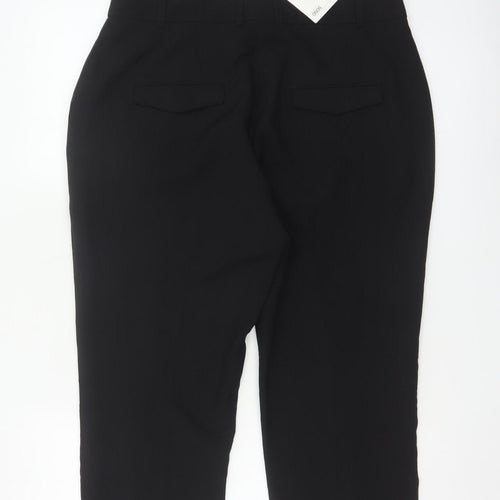 ASOS Women’s Black UK 14 High Rise Tapered Smart Trousers NWT